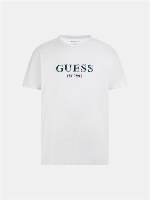 t-shirt uomo bianca GUESS | M4YI06I3Z14/G011